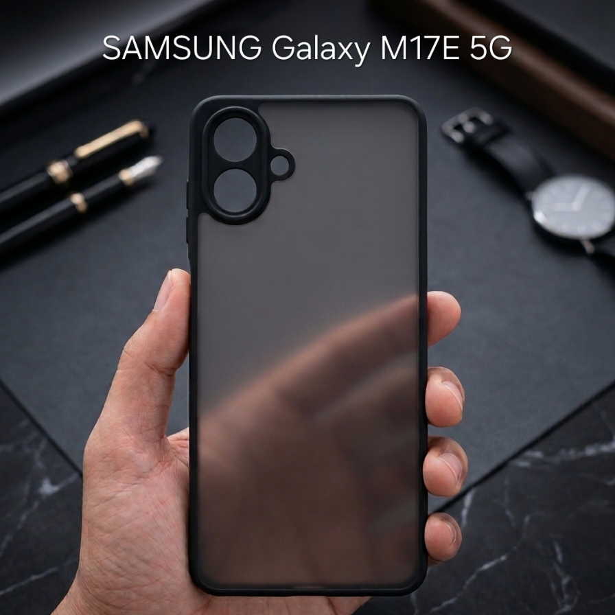 Premium Matte Frosted Case for SAMSUNG Galaxy M17E 5G - Black