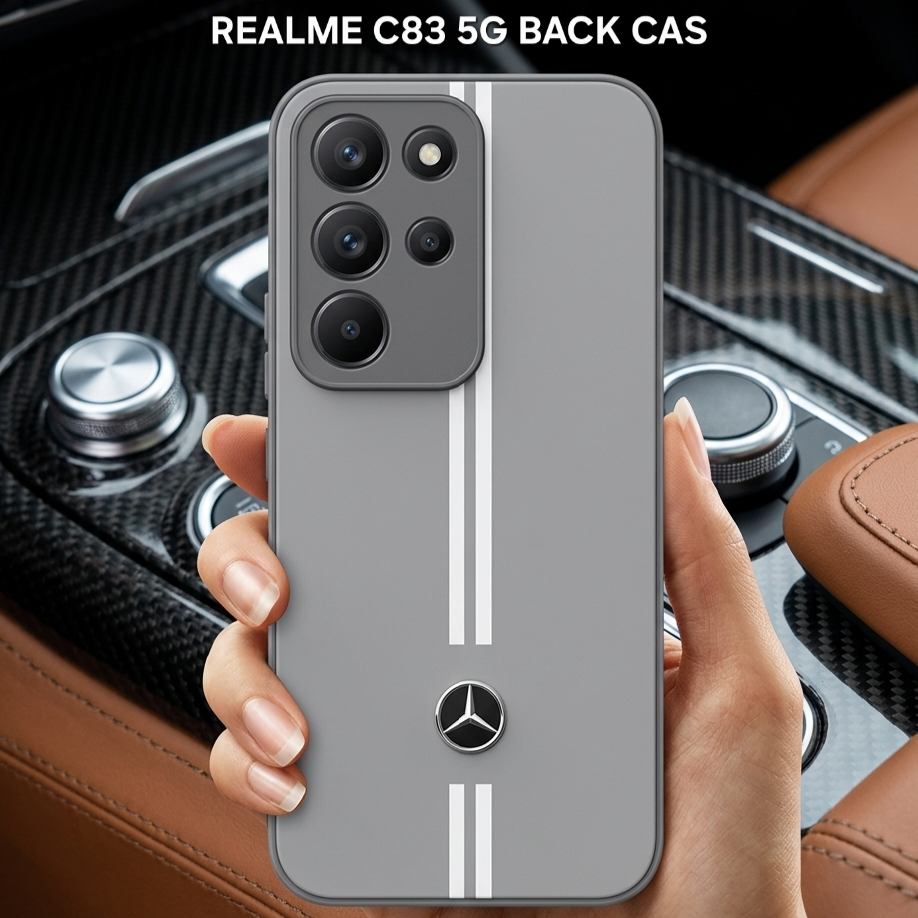 Premium Mercedes Edition Racing Back Case for Realme C83 5G, P4 Lite 5G & Narzo 100 Lite 5G