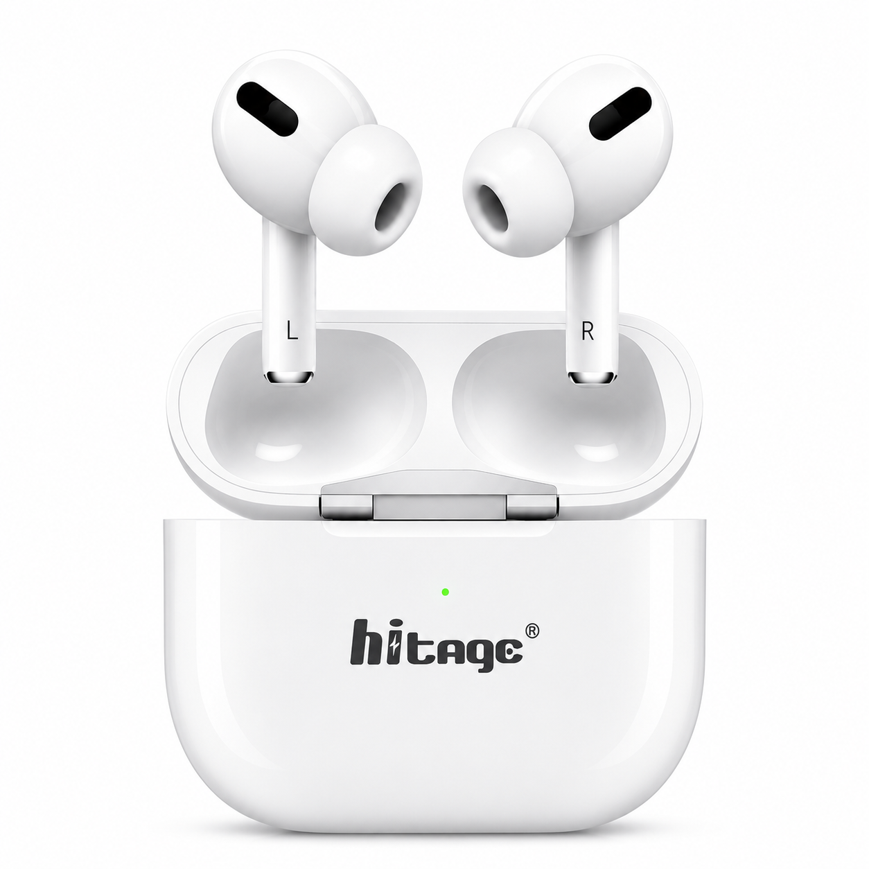 Hitage Float Pods Phantom TWS-195 Wireless Earbuds with Bluetooth v5.4 & HD Voice – White