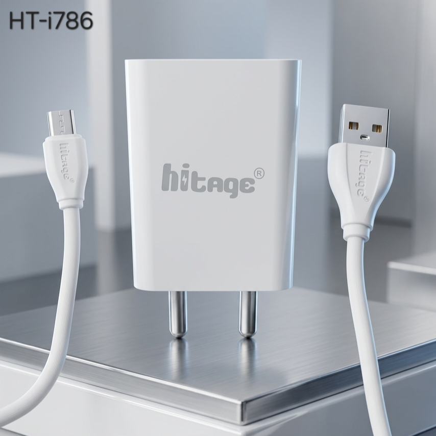 Hitage Iron 25W Smart Charger with Micro USB Cable – HT-i786