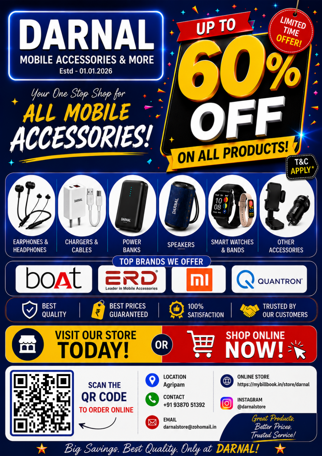 Latest Mobile Accessories Collection at DARNAL - Mobile Accessories & More – Great Deals & Free Delivery