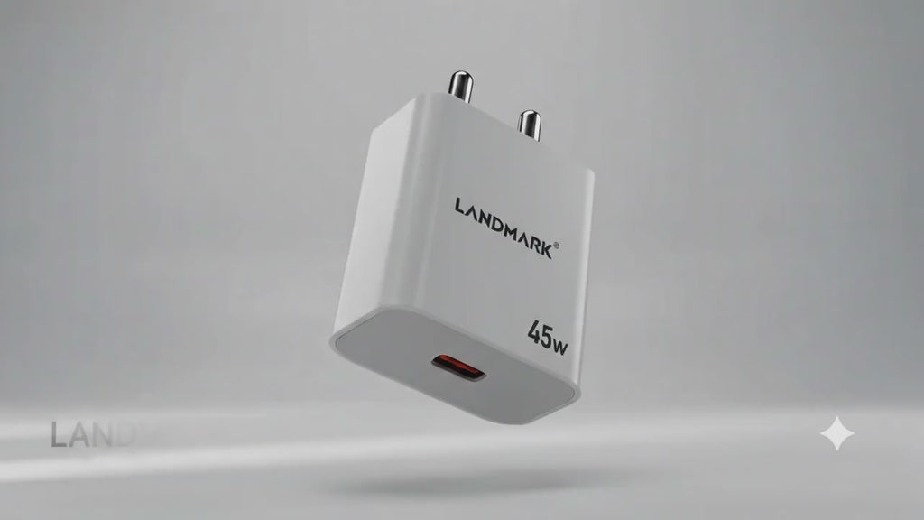LANDMARK USB-C 45W Fast Power Adapter OG Series 26 White – LM-TC606