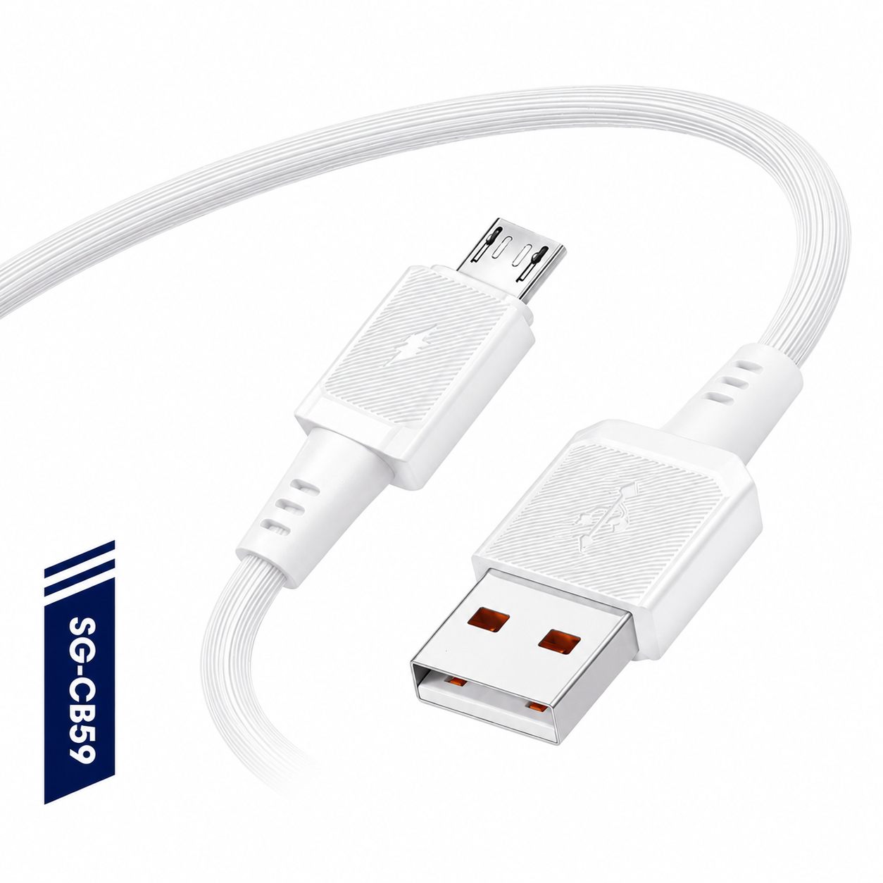 SMG KOBRA 45W Super Fast USB-A to Micro USB Charging Cable White – SG-CB59