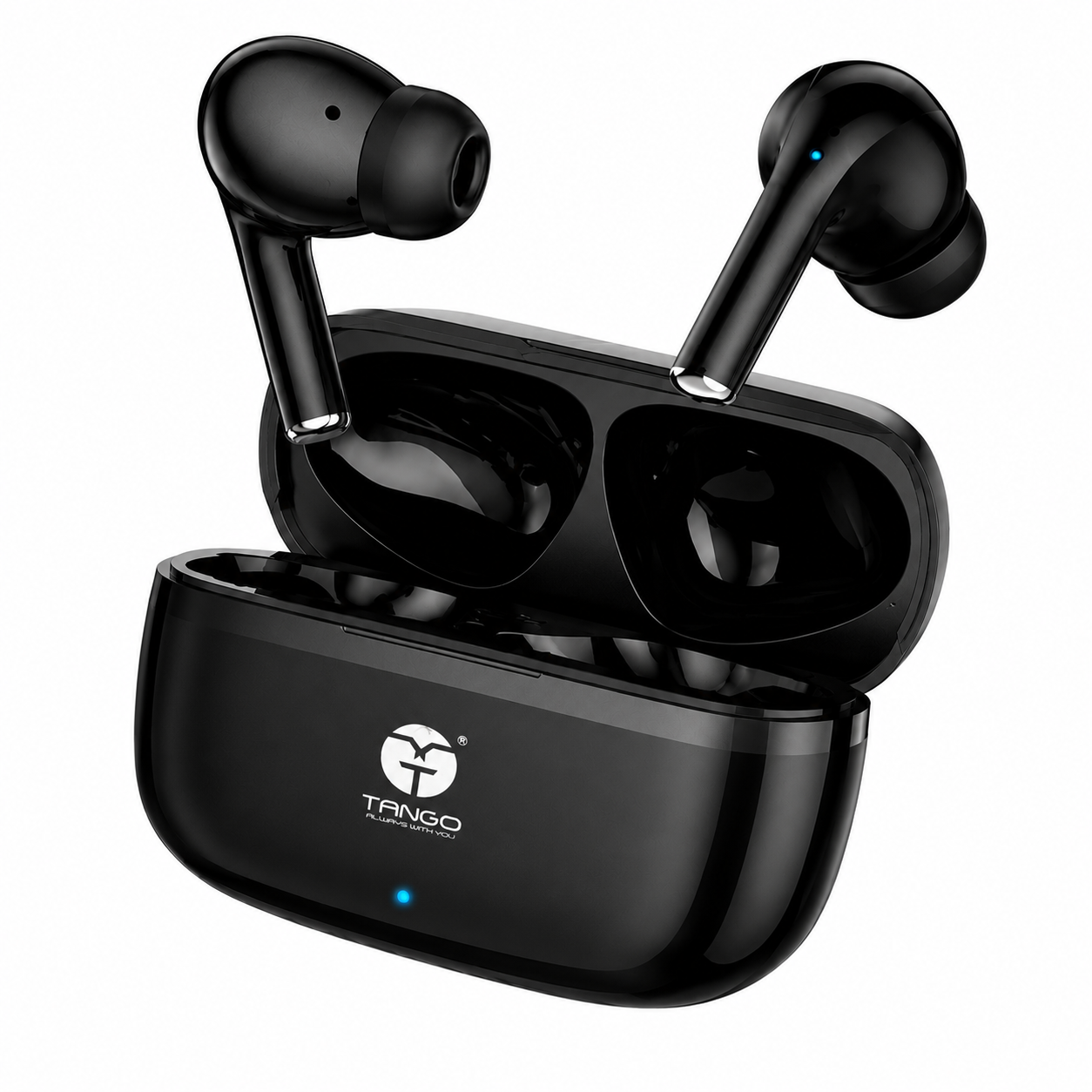 TANGO DS116 Zigzag Pods TWS Earphones with Bluetooth 5.3, Touch Control, 50 Hours Playtime – Black
