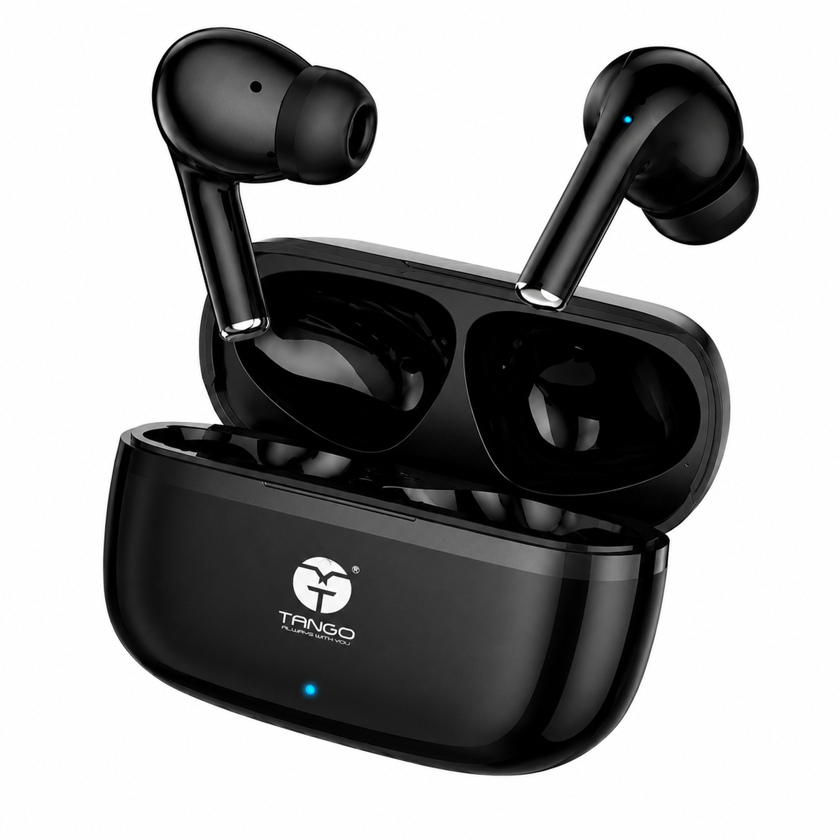TANGO DS116 Zigzag Pods TWS Earphones with Bluetooth 5.3, Touch Control, 50 Hours Playtime – Black
