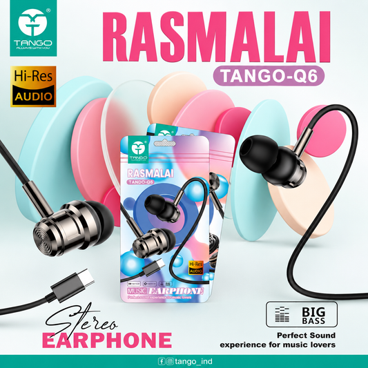 TANGO Type-C Stereo Earphones - Tango-Q6