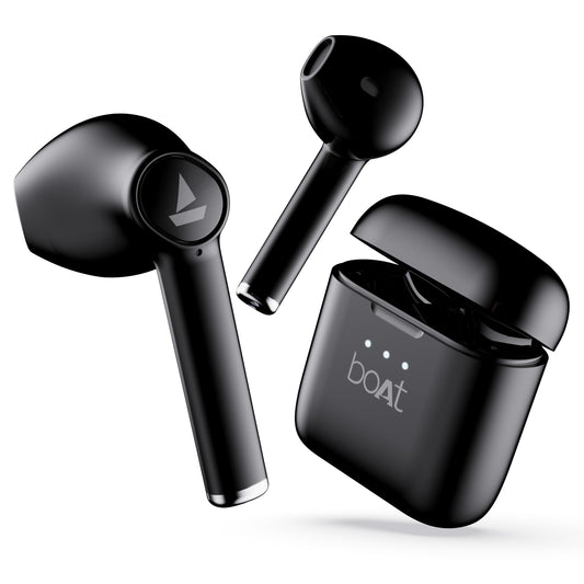 boAt Airdopes Wireless Earbuds with 60 Hours Playback, Bluetooth v5.1 & Type-C Charging – Black