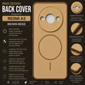 Redmi A3 Ring Design Back Cover – Brown Beige