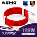 SMG 120W Super VOOC USB Type-C to Type-C Fast Charging Cable Red 1M – SG-CB56