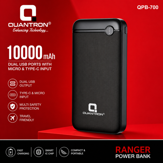 QUANTRON Ranger Power Bank 10000mAh – QPB-700