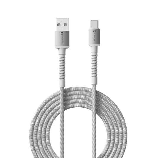 Portronics Konnect X USB-A to Type C Cable White/Black - POR-2138