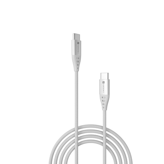 Portronics Konnect C1 Type-C to Type-C Fast Charging Cable 1M White – POR 1647