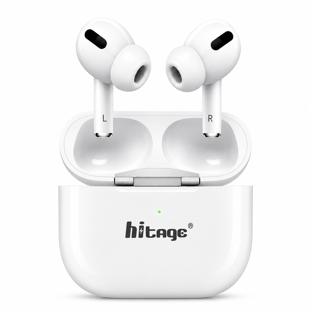 Hitage Float Pods Phantom TWS-195 Wireless Earbuds with Bluetooth v5.4 & HD Voice – White