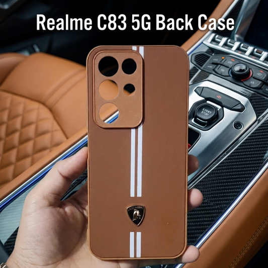 Premium Lamborghini Edition Racing Back Case for Realme C83 5G, P4 Lite 5G & Narzo 100 Lite 5G