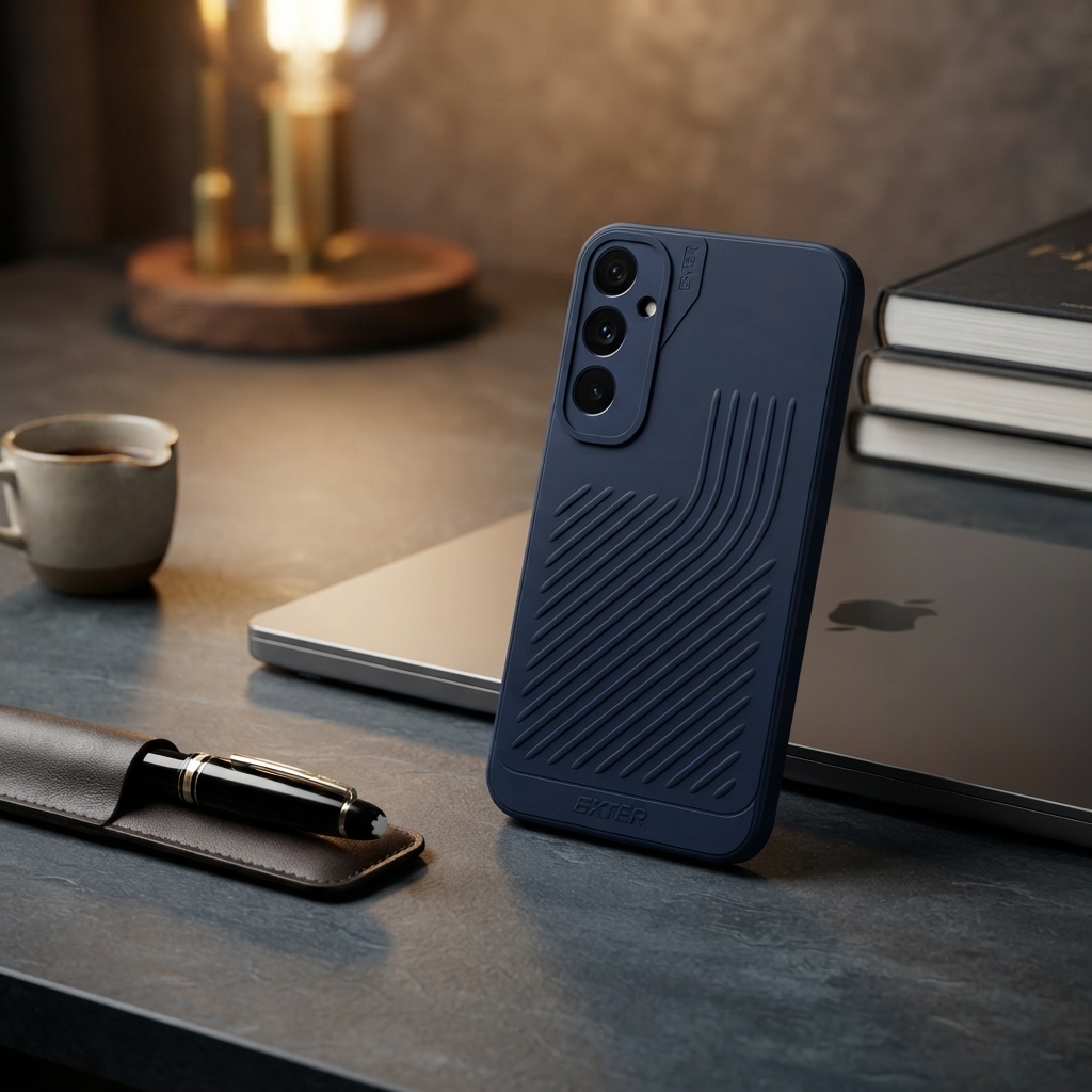 Samsung Galaxy A34 5G Premium Liquid Silicone Back Cover – Navy Blue Totu Case