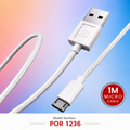 Portronics Konnect B USB-A to Micro USB Cable White – POR 1236