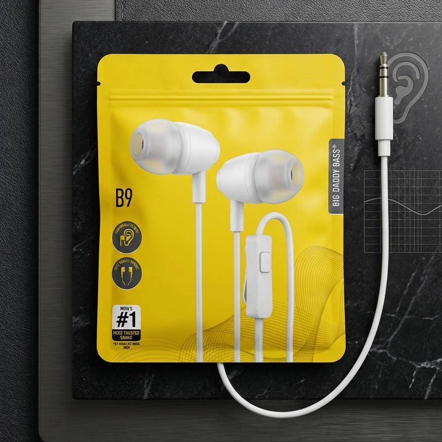 UBON B9 'Big Daddy Bass' High Quality 3.5mm Wired Earphones
