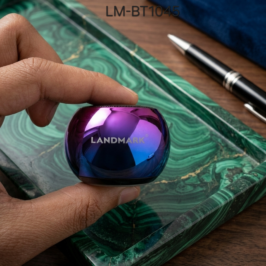 Landmark Shell Premium Metal Wireless Speaker (BT v5.3) with RGB Lights – LM-BT1045