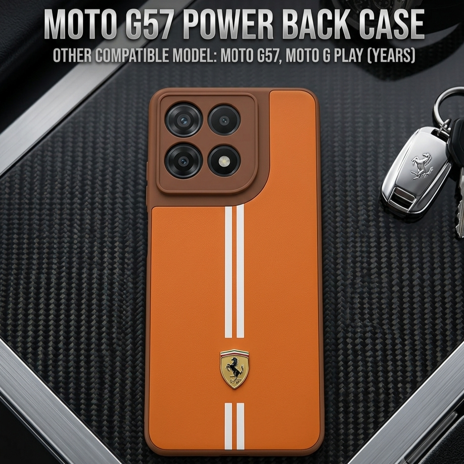 Premium Ferrari Edition Racing Back Case for Moto G57 Power & Moto G57