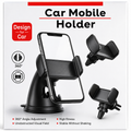 Car Mobile Holder – 360° Design For Car Adjustable Dashboard & Air Vent Phone Mount