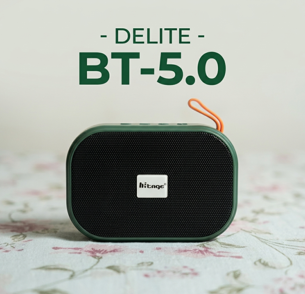 Hitage DELITE Portable Bluetooth Speaker Blue/Green – BT-5.0