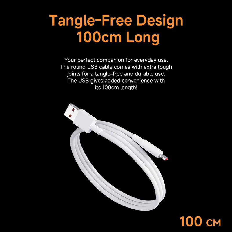 Xiaomi SonicCharge 2.0 USB-A to USB Type-C Cable 33W (1m) White – XMUSBTC100