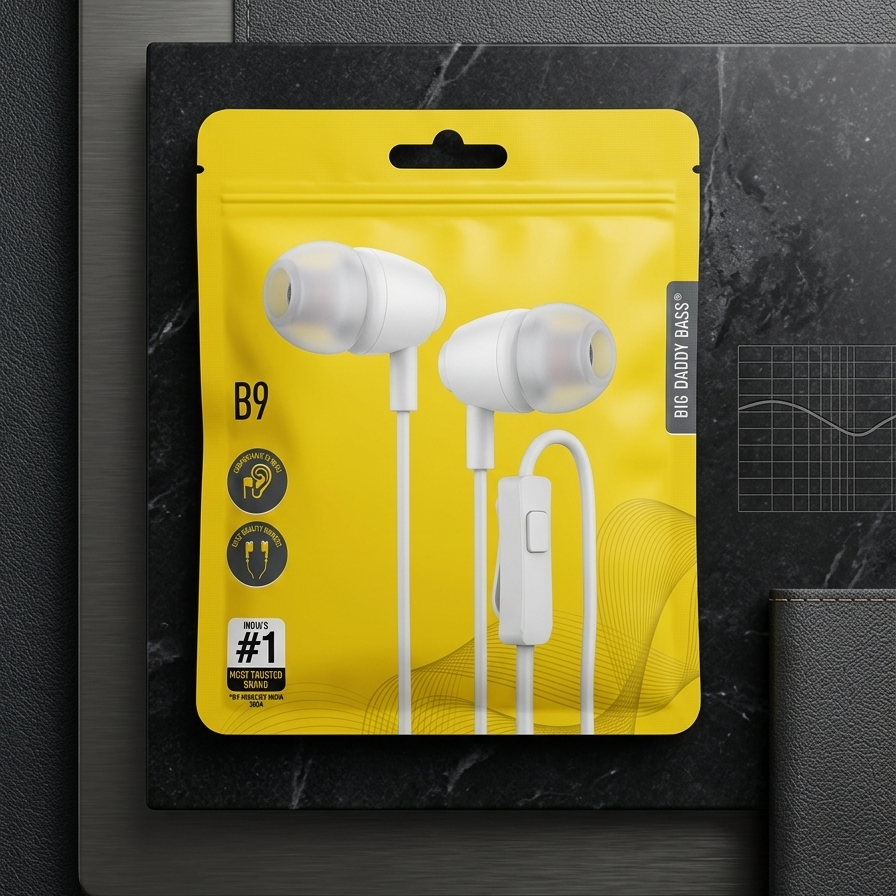 UBON B9 'Big Daddy Bass' High Quality 3.5mm Wired Earphones