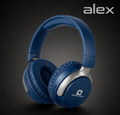 QUANTRON Alex Wireless Bluetooth Headphones – 36 Hours Playback | Matte Blue