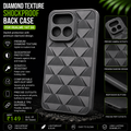 Diamond Texture Shockproof Back Case for Realme 16T 5G – Grey