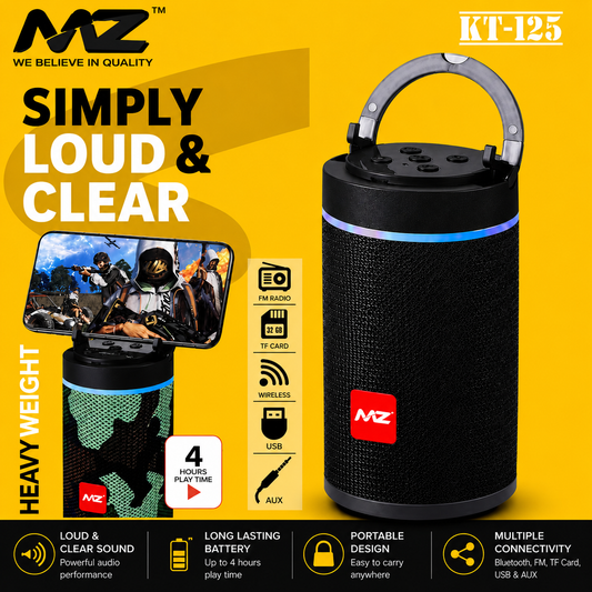 MZ Wireless Bluetooth Speaker - KT-125
