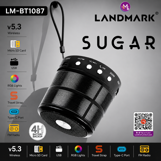 LANDMARK Sugar Wireless Bluetooth Speaker – LM-BT1087