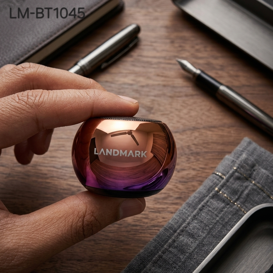 Landmark Shell Premium Metal Wireless Speaker (BT v5.3) with RGB Lights – LM-BT1045